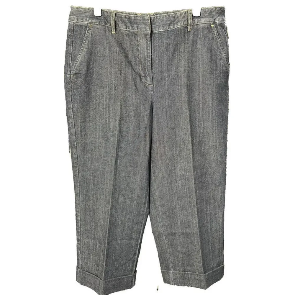 NWT Talbots Wide Jean Capri Pants Women’s Size 12